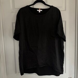 Lunya Black Short Sleeve/Short pajama set